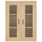 vidaXL Ντουλάπι Sonoma δρυς 69,5 x 34 x 180 εκ. από Επεξεργασμένο Ξύλο