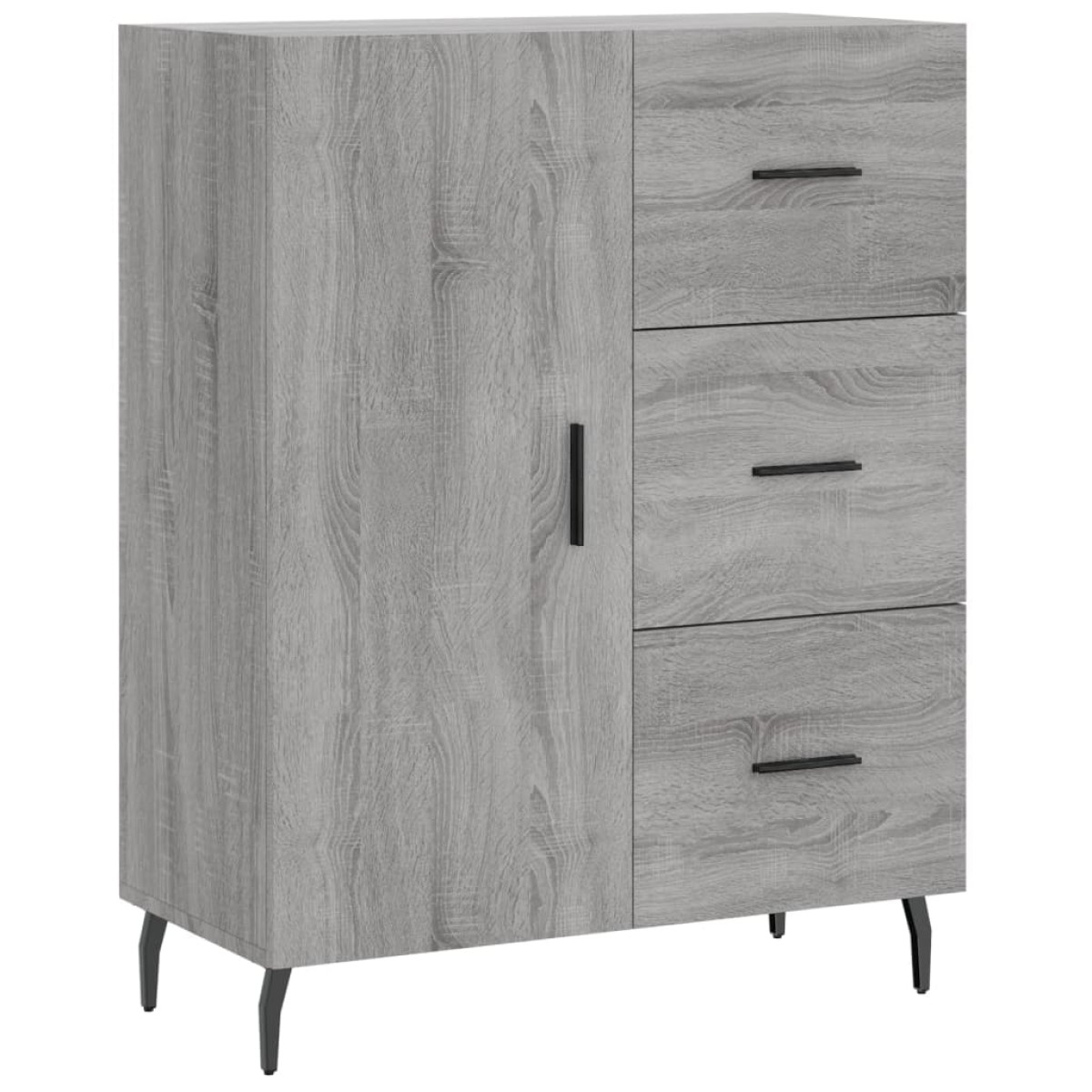 vidaXL Ντουλάπι Γκρι Sonoma 69,5 x 34 x 180 εκ. Επεξεργασμένο Ξύλο