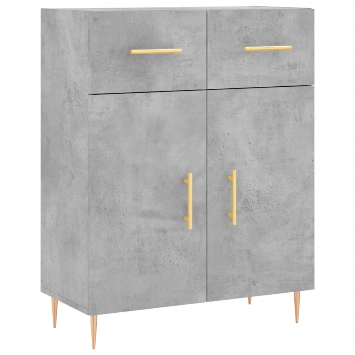 vidaXL Ντουλάπι Γκρι Σκυροδέματος 69,5x34x180 εκ. Επεξεργασμένο Ξύλο