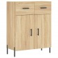 vidaXL Ντουλάπι Sonoma δρυς 69,5 x 34 x 180 εκ. από Επεξεργασμένο Ξύλο