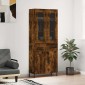 vidaXL Ντουλάπι Καπνιστή Δρυς 69,5x34x180 εκ. από Επεξεργασμένο Ξύλο