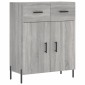 vidaXL Ντουλάπι Γκρι Sonoma 69,5 x 34 x 180 εκ. Επεξεργασμένο Ξύλο
