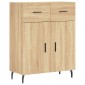 vidaXL Ντουλάπι Sonoma δρυς 69,5 x 34 x 180 εκ. από Επεξεργασμένο Ξύλο