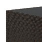 vidaXL Τραπέζάκι Κήπου Τετράγωνο Καφέ 50x50x30 εκ. από Συνθετικό Ρατάν