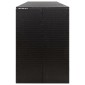vidaXL Πλαίσιο για Κάδο Απορρ. με Ρόδες Μαύρο 274x80x117εκ Συνθ. Ρατάν