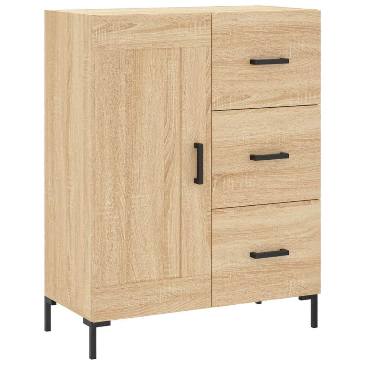 vidaXL Ντουλάπι Sonoma δρυς 69,5 x 34 x 180 εκ. από Επεξεργασμένο Ξύλο