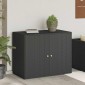 vidaXL Ντουλάπι Αποθήκευσης Κήπου Μαύρο 100x55,5x80 εκ Συνθετικό Ρατάν