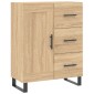 vidaXL Ντουλάπι Sonoma δρυς 69,5 x 34 x 180 εκ. από Επεξεργασμένο Ξύλο