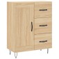 vidaXL Ντουλάπι Sonoma δρυς 69,5 x 34 x 180 εκ. από Επεξεργασμένο Ξύλο