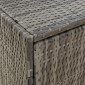 vidaXL Ντουλάπι Αποθήκευσης Κήπου Γκρι 198x55,5x80 εκ. Συνθετικό Ρατάν