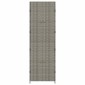 vidaXL Ντουλάπι Αποθήκευσης Κήπου Γκρι 59x40x180 εκ. από Συνθ. Ρατάν