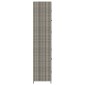 vidaXL Ντουλάπι Αποθήκευσης Κήπου Γκρι 59x40x180 εκ. από Συνθ. Ρατάν