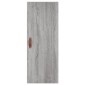 vidaXL Μπουφές Sonoma Γκρι 34,5 x 34 x 180 εκ. από Επεξεργασμένο Ξύλο