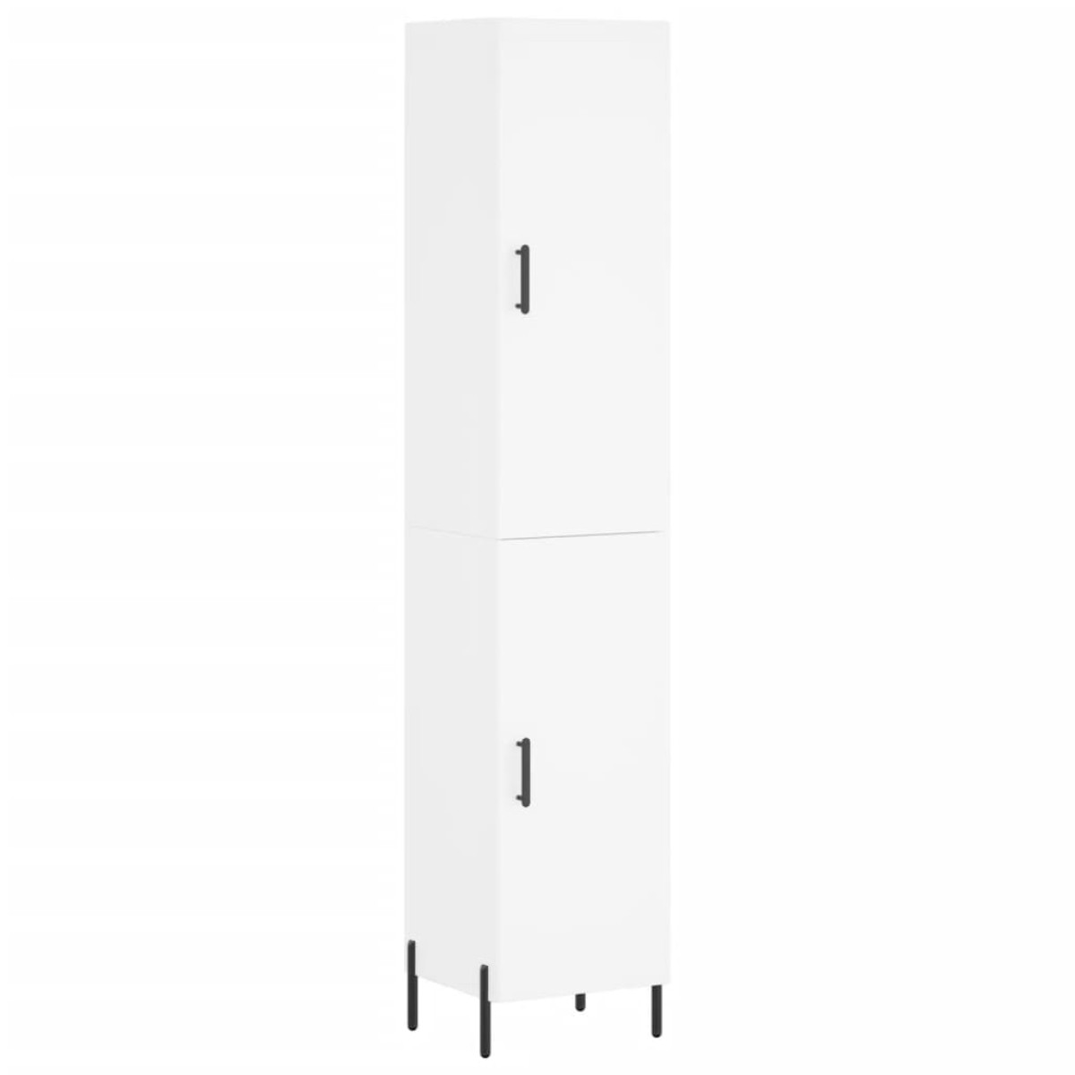 vidaXL Ντουλάπι Λευκός 34,5 x 34 x 180 εκ. από Επεξεργασμένο Ξύλο