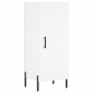 vidaXL Ντουλάπι Λευκός 34,5 x 34 x 180 εκ. από Επεξεργασμένο Ξύλο