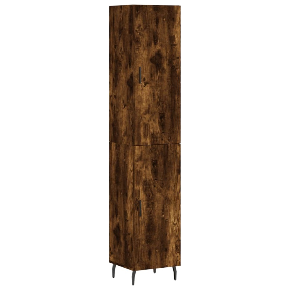 vidaXL Ντουλάπι Καπνιστή δρυς 34,5x34x180 εκ. από Επεξεργασμένο Ξύλο