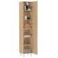 vidaXL Μπουφές Sonoma δρυς 34,5 x 34 x 180 εκ. από Επεξεργασμένο Ξύλο