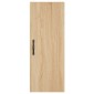 vidaXL Μπουφές Sonoma δρυς 34,5 x 34 x 180 εκ. από Επεξεργασμένο Ξύλο