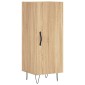 vidaXL Μπουφές Sonoma δρυς 34,5 x 34 x 180 εκ. από Επεξεργασμένο Ξύλο