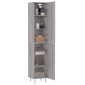 vidaXL Μπουφές Sonoma Γκρι 34,5 x 34 x 180 εκ. από Επεξεργασμένο Ξύλο