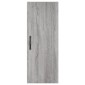 vidaXL Μπουφές Sonoma Γκρι 34,5 x 34 x 180 εκ. από Επεξεργασμένο Ξύλο