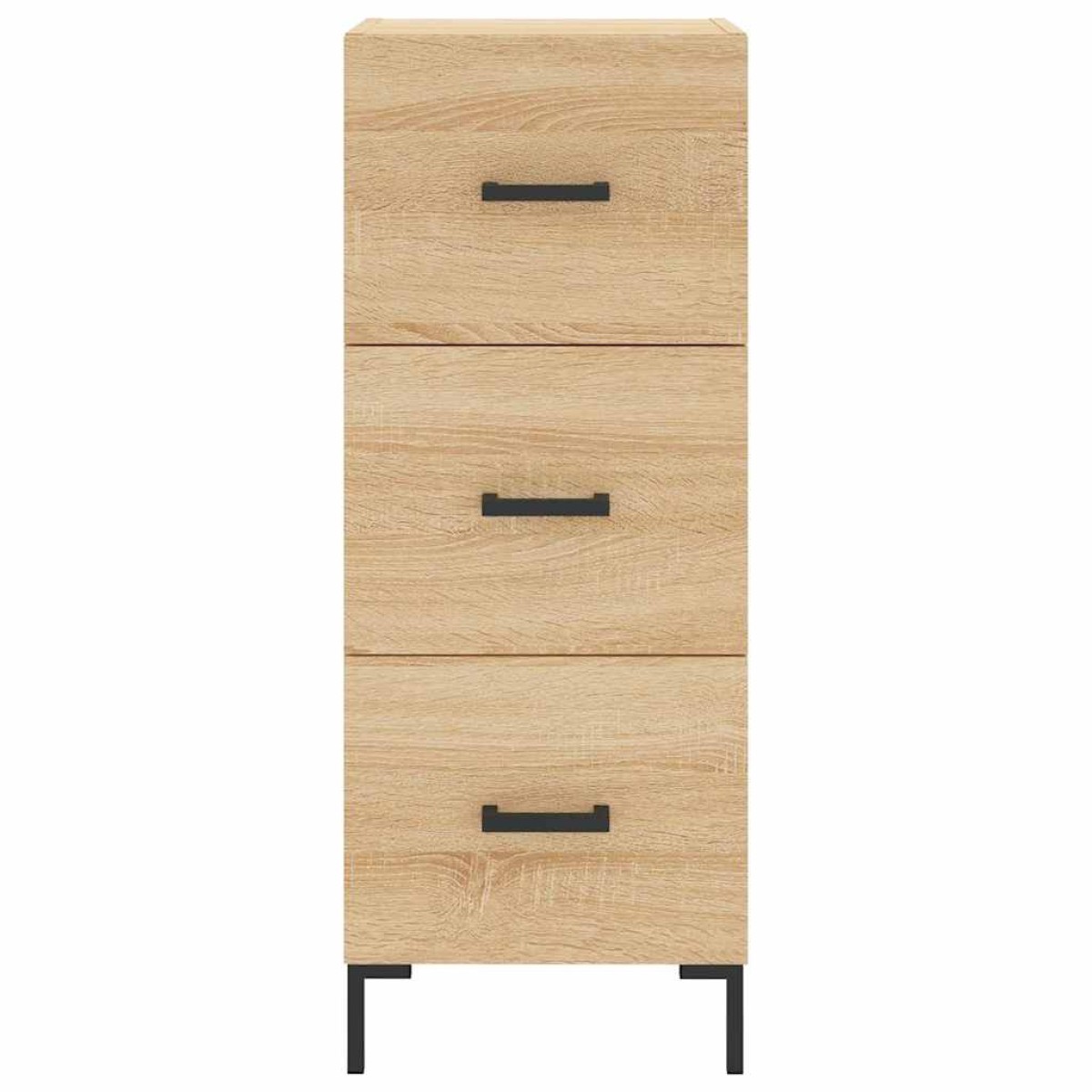 vidaXL Μπουφές Sonoma δρυς 34,5 x 34 x 180 εκ. από Επεξεργασμένο Ξύλο