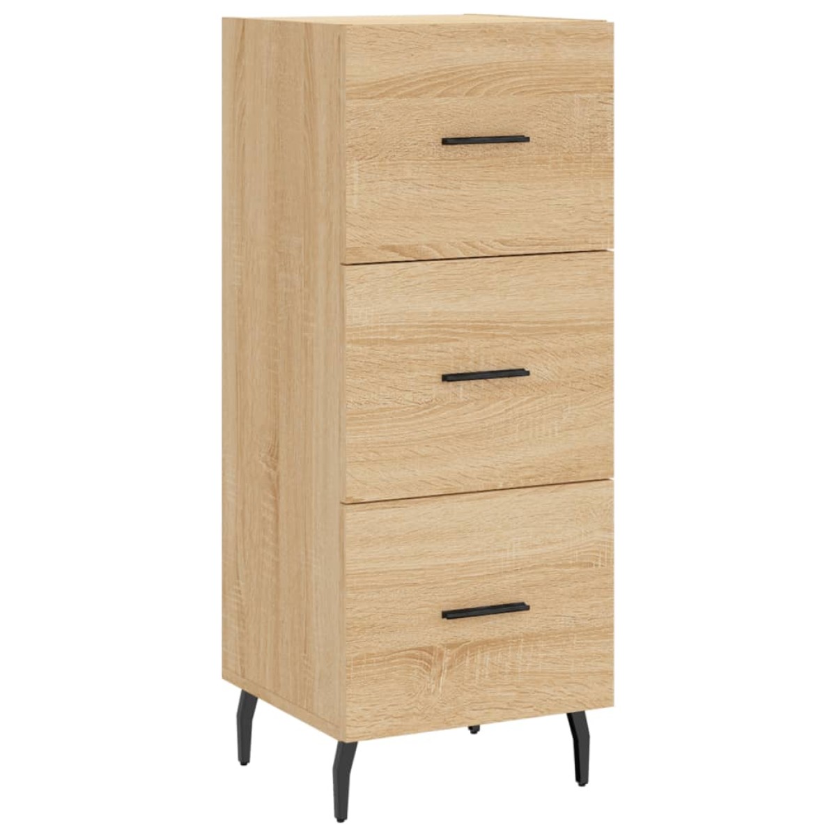 vidaXL Μπουφές Sonoma δρυς 34,5 x 34 x 180 εκ. από Επεξεργασμένο Ξύλο