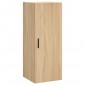 vidaXL Μπουφές Sonoma δρυς 34,5 x 34 x 180 εκ. από Επεξεργασμένο Ξύλο
