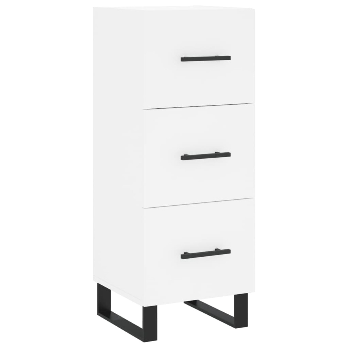 vidaXL Ντουλάπι Λευκός 34,5 x 34 x 180 εκ. από Επεξεργασμένο Ξύλο