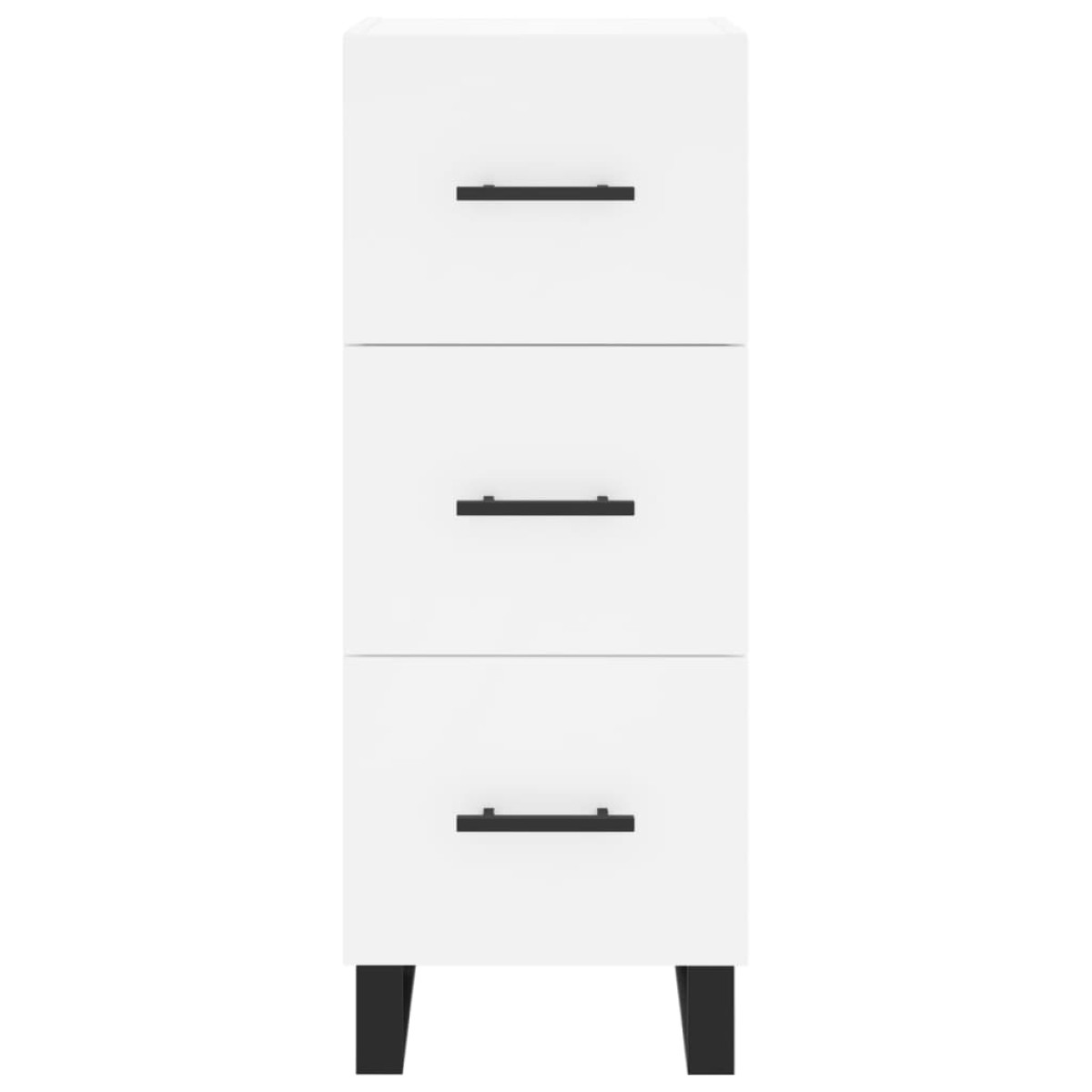vidaXL Ντουλάπι Λευκός 34,5 x 34 x 180 εκ. από Επεξεργασμένο Ξύλο