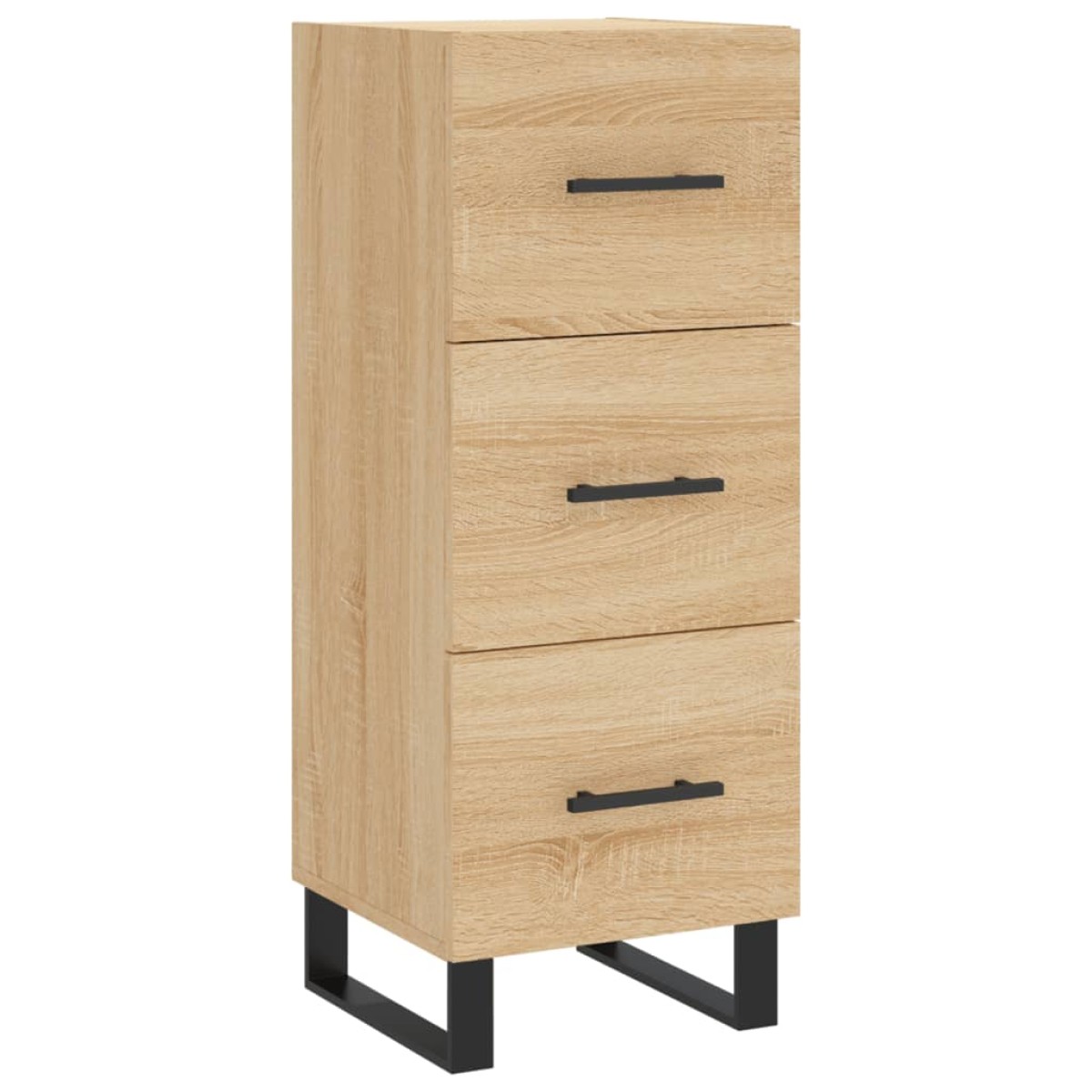 vidaXL Μπουφές Sonoma δρυς 34,5 x 34 x 180 εκ. από Επεξεργασμένο Ξύλο