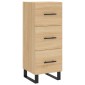 vidaXL Μπουφές Sonoma δρυς 34,5 x 34 x 180 εκ. από Επεξεργασμένο Ξύλο