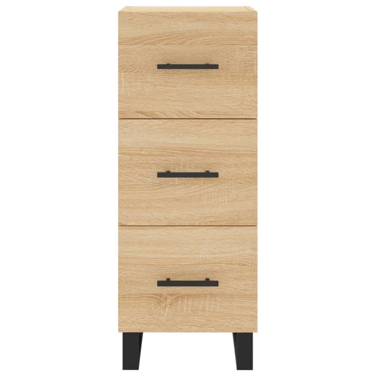 vidaXL Μπουφές Sonoma δρυς 34,5 x 34 x 180 εκ. από Επεξεργασμένο Ξύλο