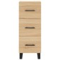 vidaXL Μπουφές Sonoma δρυς 34,5 x 34 x 180 εκ. από Επεξεργασμένο Ξύλο