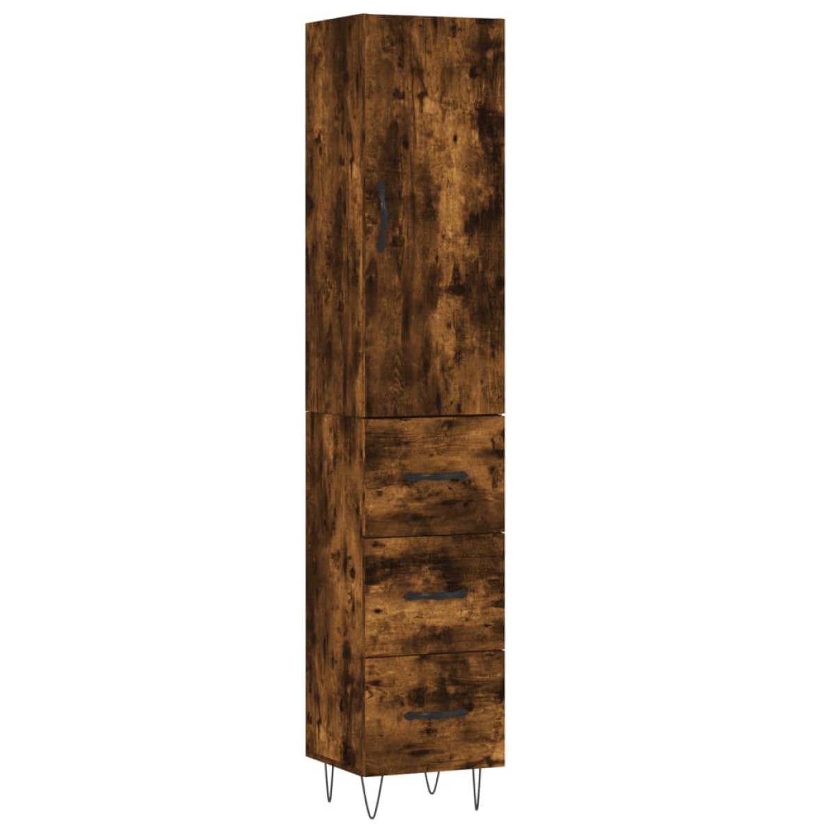 vidaXL Ντουλάπι Καπνιστή δρυς 34,5x34x180 εκ. από Επεξεργασμένο Ξύλο