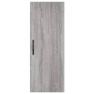 vidaXL Μπουφές Sonoma Γκρι 34,5 x 34 x 180 εκ. από Επεξεργασμένο Ξύλο