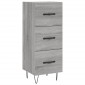 vidaXL Μπουφές Sonoma Γκρι 34,5 x 34 x 180 εκ. από Επεξεργασμένο Ξύλο