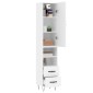 vidaXL Ντουλάπι Λευκός 34,5 x 34 x 180 εκ. από Επεξεργασμένο Ξύλο