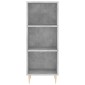 vidaXL Ντουλάπι Γκρι Σκυροδέματος 34,5x34x180 εκ. Επεξεργασμένο Ξύλο