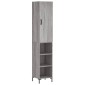vidaXL Μπουφές Sonoma Γκρι 34,5 x 34 x 180 εκ. από Επεξεργασμένο Ξύλο
