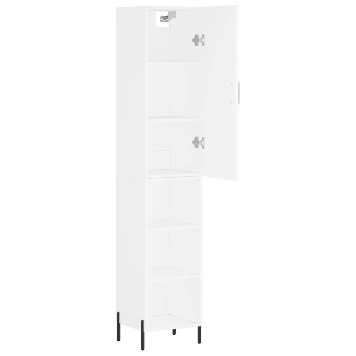 vidaXL Ντουλάπι Λευκός 34,5 x 34 x 180 εκ. από Επεξεργασμένο Ξύλο