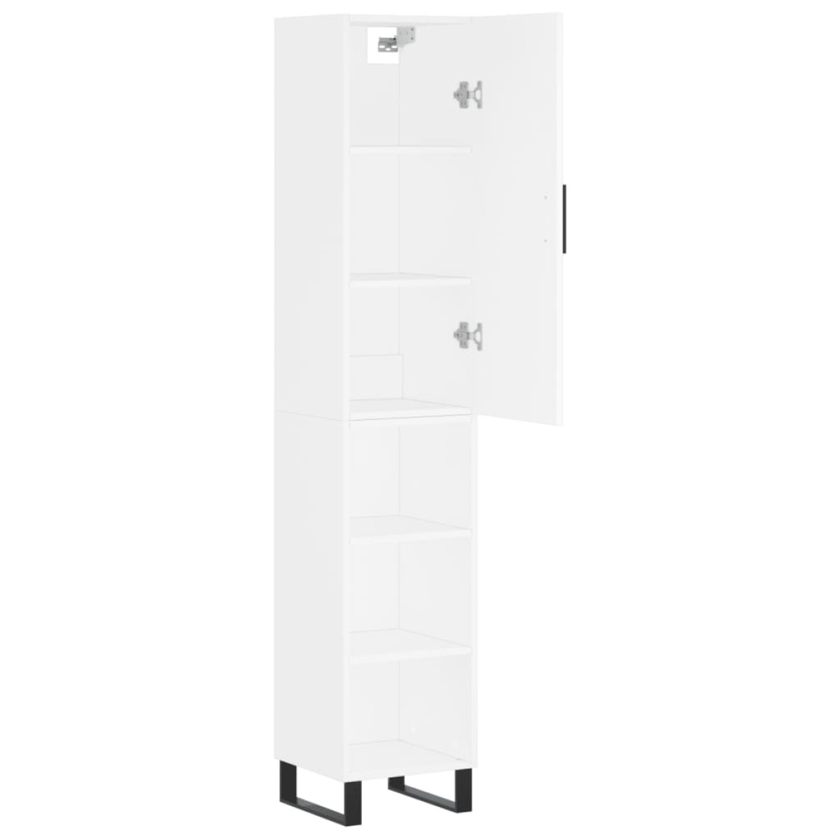 vidaXL Ντουλάπι Λευκός 34,5 x 34 x 180 εκ. από Επεξεργασμένο Ξύλο