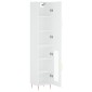 vidaXL Ντουλάπι Λευκός 34,5 x 34 x 180 εκ. από Επεξεργασμένο Ξύλο