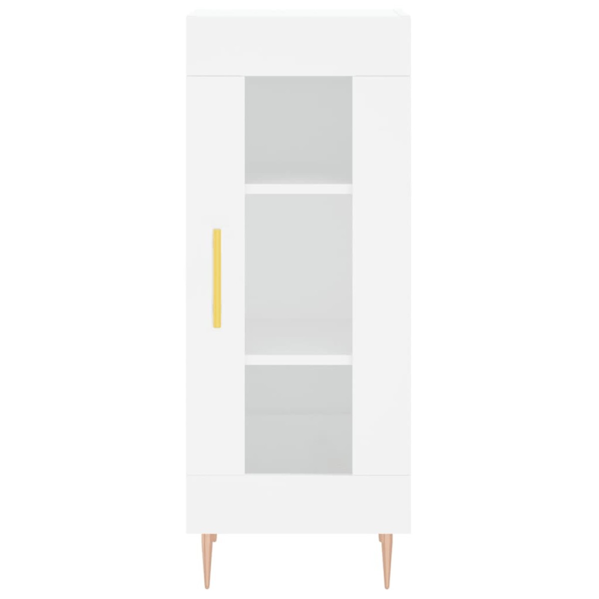 vidaXL Ντουλάπι Λευκός 34,5 x 34 x 180 εκ. από Επεξεργασμένο Ξύλο