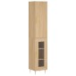 vidaXL Μπουφές Sonoma δρυς 34,5 x 34 x 180 εκ. από Επεξεργασμένο Ξύλο
