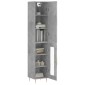 vidaXL Ντουλάπι Γκρι Σκυροδέματος 34,5x34x180 εκ. Επεξεργασμένο Ξύλο