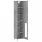 vidaXL Ντουλάπι Γκρι Σκυροδέματος 34,5x34x180 εκ. Επεξεργασμένο Ξύλο