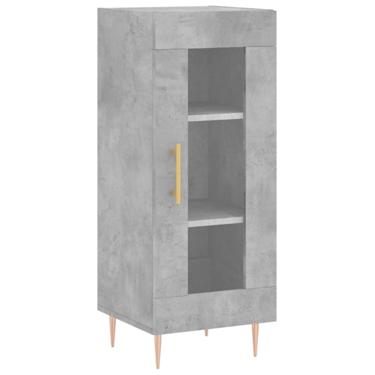 vidaXL Ντουλάπι Γκρι Σκυροδέματος 34,5x34x180 εκ. Επεξεργασμένο Ξύλο