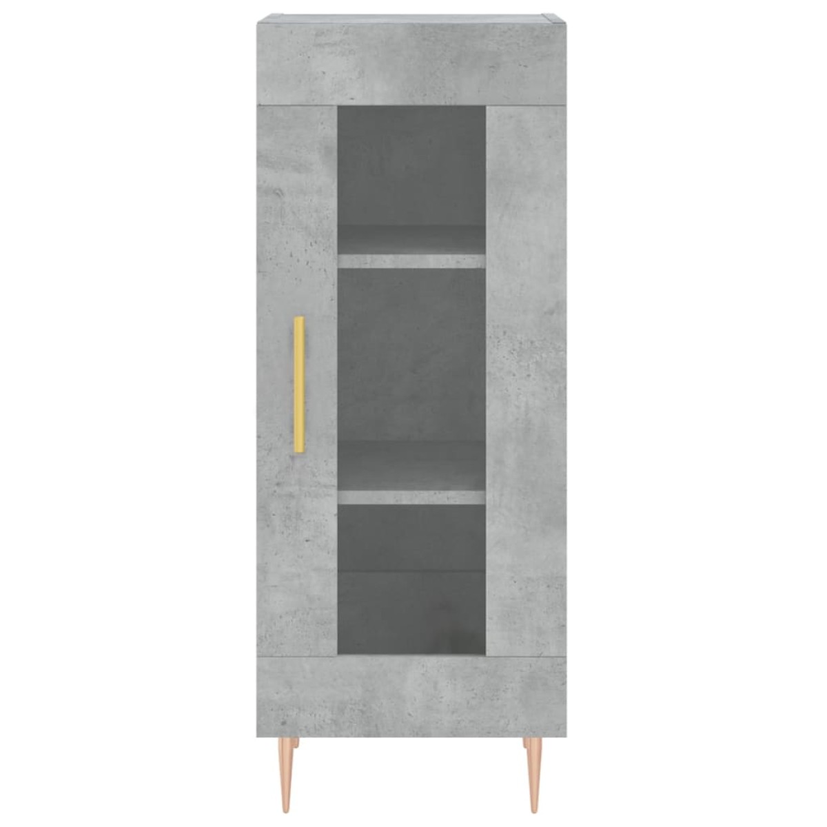vidaXL Ντουλάπι Γκρι Σκυροδέματος 34,5x34x180 εκ. Επεξεργασμένο Ξύλο
