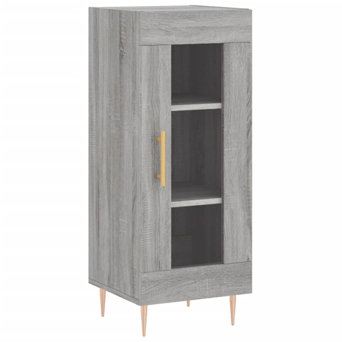vidaXL Μπουφές Sonoma Γκρι 34,5 x 34 x 180 εκ. από Επεξεργασμένο Ξύλο